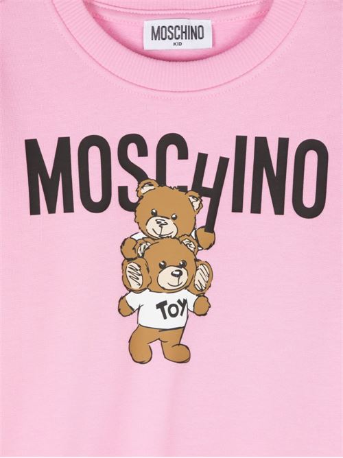 Felpa bambina con orsetti MOSCHINO KID-TEEN | H6F05RLCA4350243